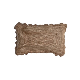 Almofada Retangular Rafia Macramé