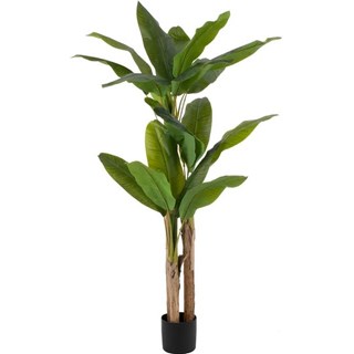 Planta Artificial folha Banana Verde